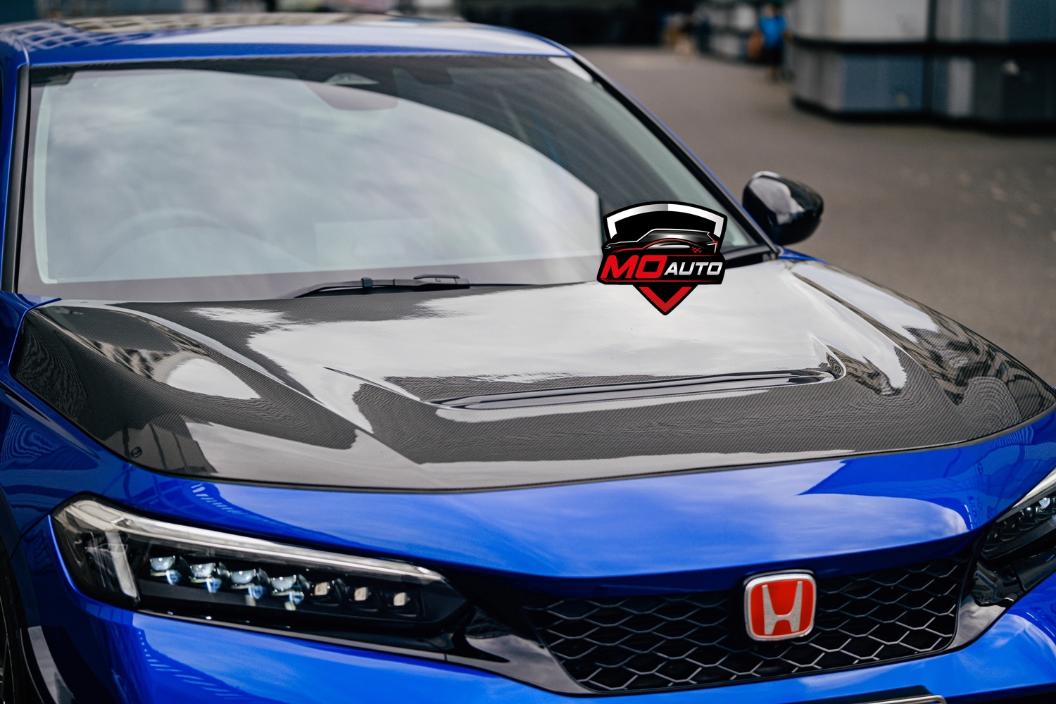 ฝากระโปรงหน้า PURE CARBON TYPE-R FL5 สำหรับ CIVIC FE