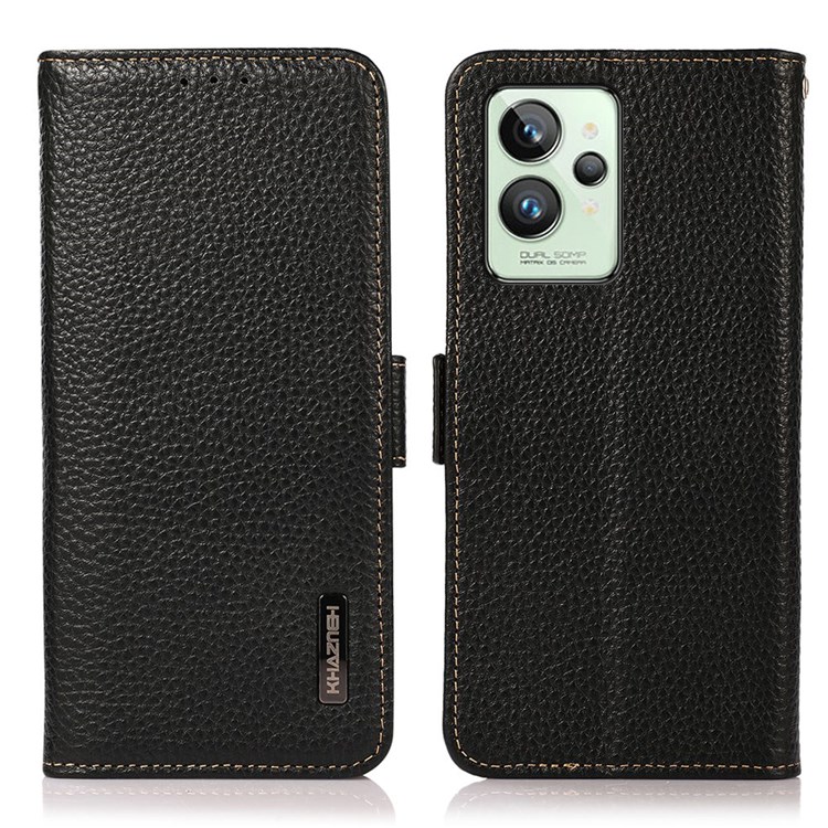 Case Realme GT2 Pro # Pre-Order * KHAZNEH เคสนี้ทำจากหนังแท้ชั้นบนสุดของเนื้อลิ้นจี่ระดับพรีเมียมซึ่งมีความทนทาน เนียนนุ่ม ช่องเสียบการ์ดรองรับเทคโนโลยีการปิดกั้น RFID ขั้นสูง *