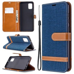 Case Samsung Galaxy A31 / Pre-Order * เคสสไตล์หนังคละสีกางเกงยีนส์ผ้ากระเป๋าสตางค์ *