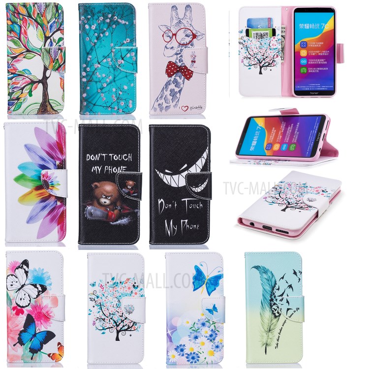 Case Huawei Y7 Pro 2018 / Pre-order * เคสกระเป๋าสตางค์พิมพ์ลาย *