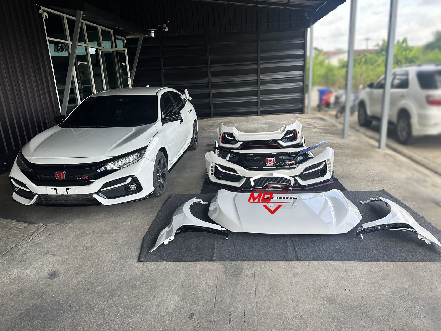 ชุดแต่ง CIVIC TYPE-R FK8 Wide BodyKit 1:1 สำหรับ HATCHBACK 2016-2021