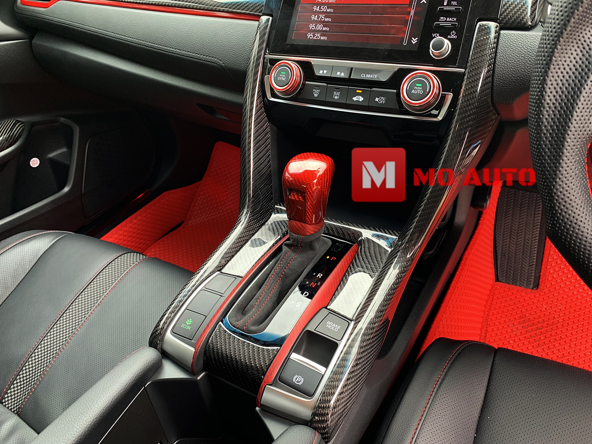 ชุดครอบคอนโซลเกียร์ CARBON แท้ CIVIC FC / FK 2016-2021