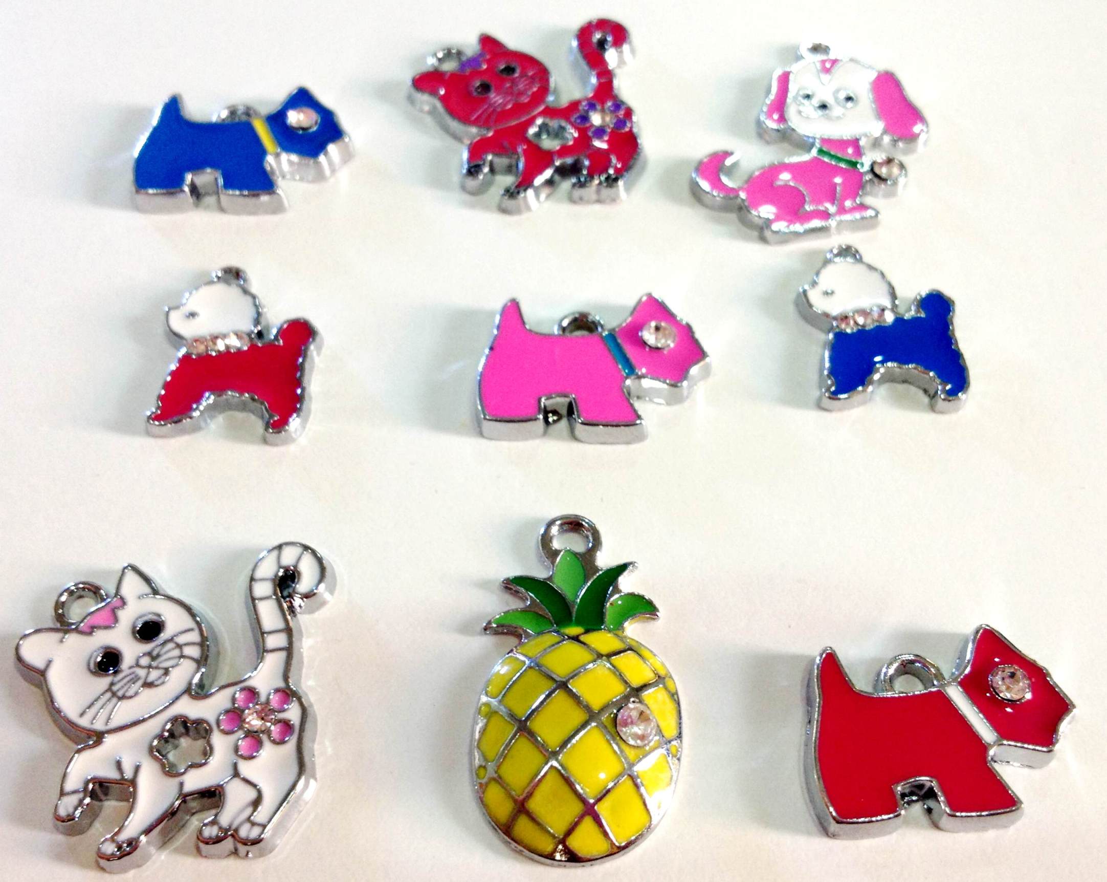 Metal Loom Charms คละลาย 9 ชิ้น