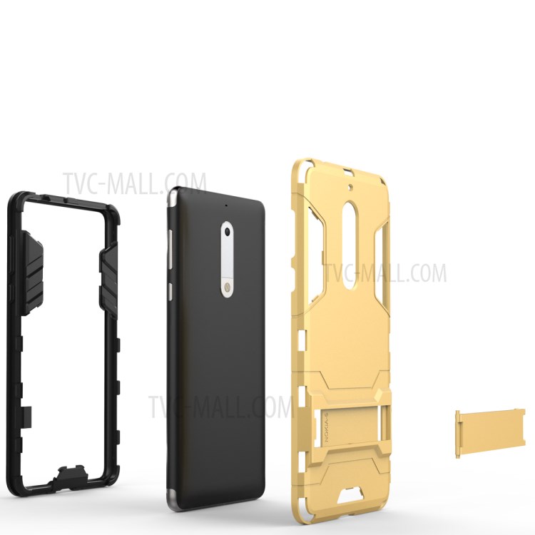 Case Nokia 5 / Pre-order * พลาสติกแข็ง + อ่อน TPU = ตัวป้องกันแบบสองชั้น +ขาตั้ง *