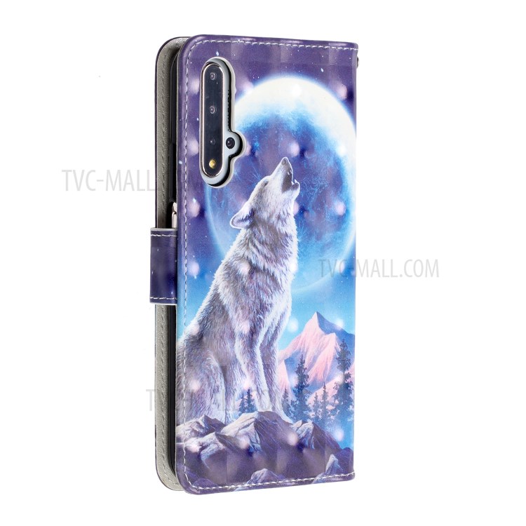 Case Huawei Nova 5T / Pre-order * เคสหนังกระเป๋าสตางค์ยืน การตกแต่งจุดไฟพิเศษปรับแต่งอุปกรณ์ *