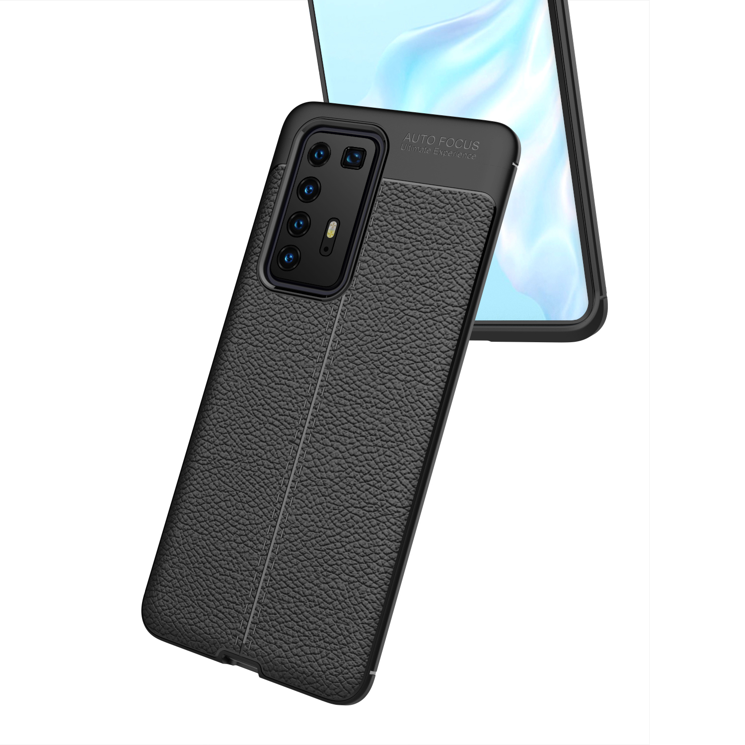 Case Huawei P40 Pro / Pre-order * พื้นผิวลิ้นจี่เนื้อสัมผัสที่สะดวกสบาย Soft TPU สามารถบิดได้อย่างอิสระโดยไม่แตกร้าว *