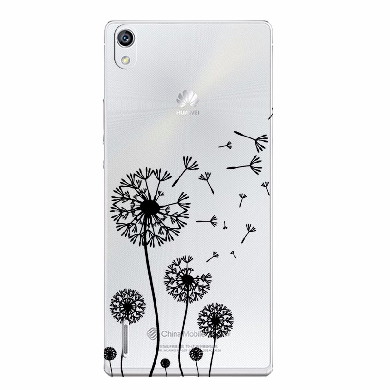 Case Huawei P7 / Pre-order * เคสซอฟท์ TPU ใส มิกกี้ มินนี่ หมีพูห์ ลายดอกไม้สวยๆ *