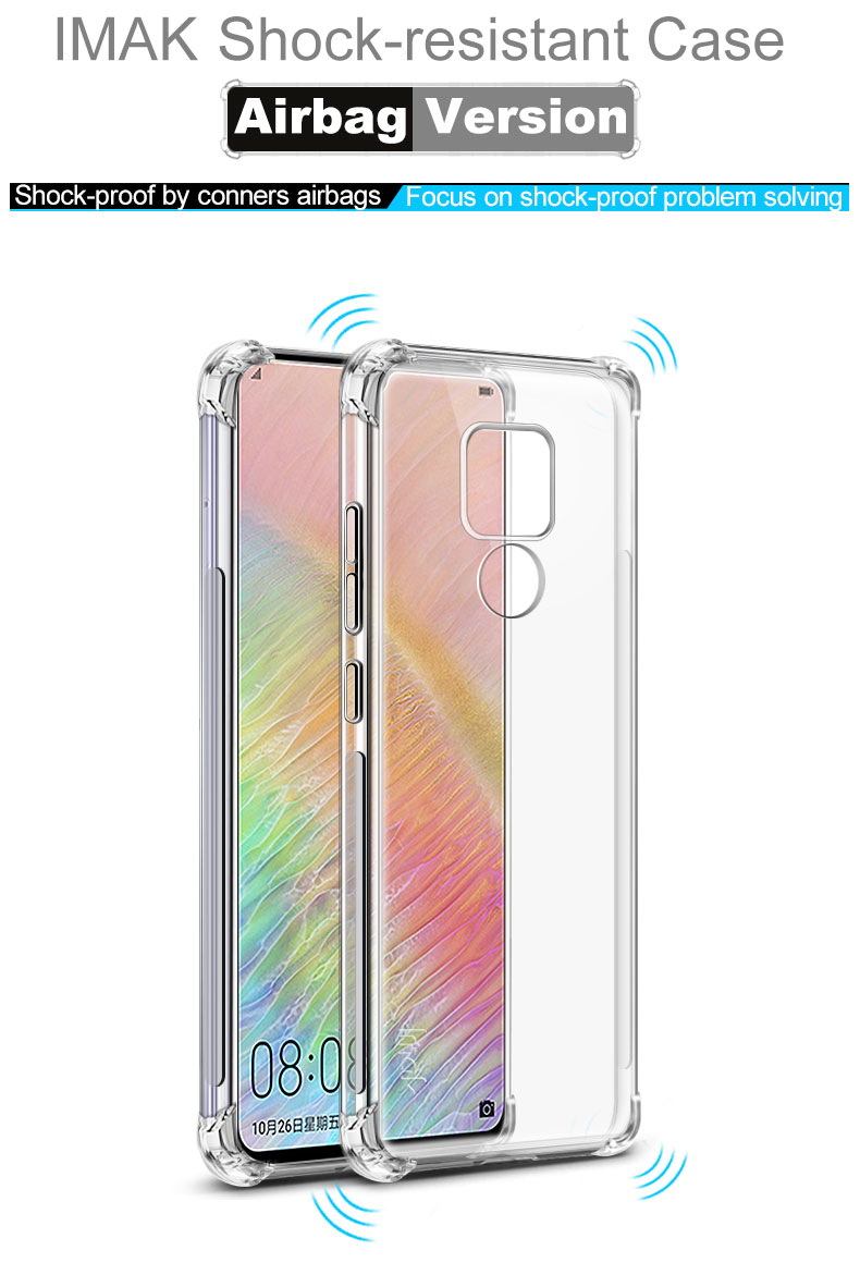Case Huawei Mate 20 / Pre-order * IMAK กันกระแทกทั้งสี่มุม พรีเมี่ยม TPU ยืดหยุ่นและทนทาน + ฟิล์มหน้อจอ *