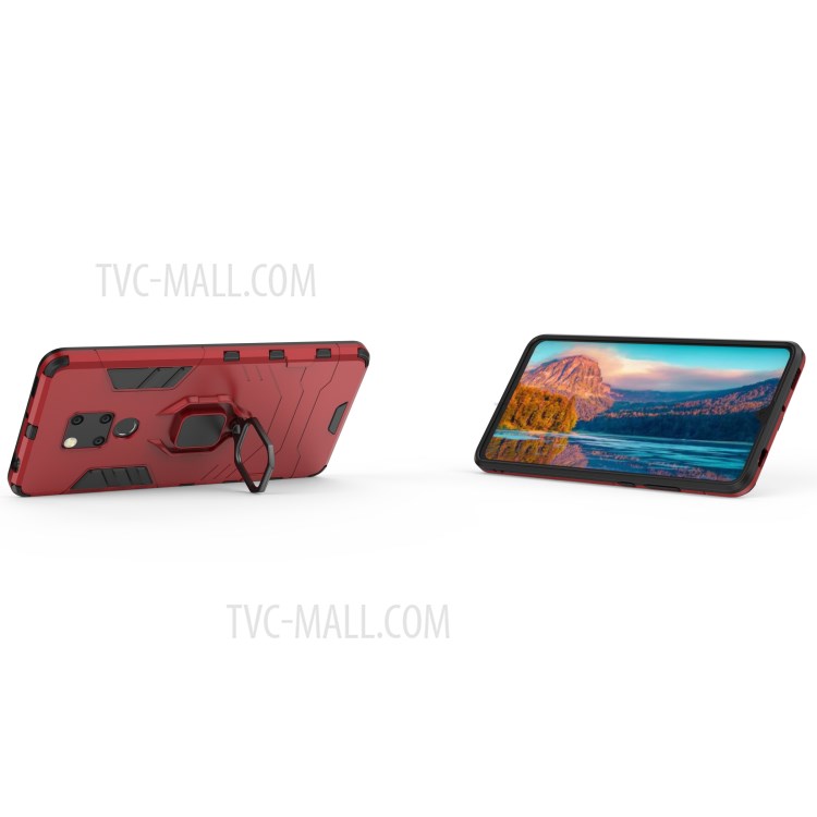 Case Huawei Mate 20 X / Pre-order * เคส PC + TPU Combo แหวนนิ้วขา