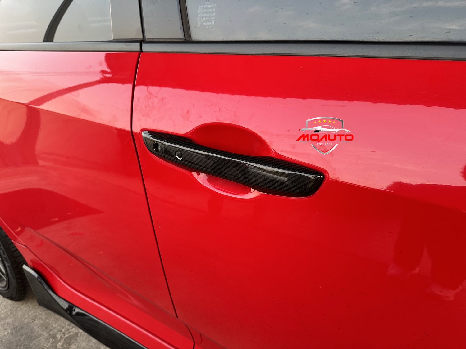 ครอบมือเปิดประตู 8 ชิ้น เพียวคาร์บอน CIVIC FC / FK