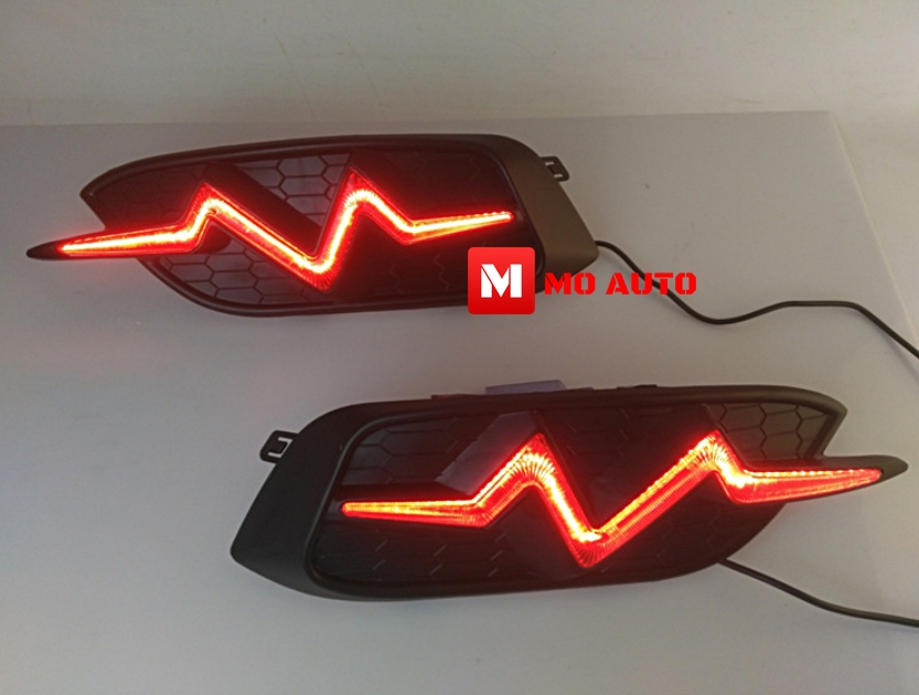 ไฟกันชนหลัง ทรงสายฟ้า V2 CIVIC FC 2016-2021