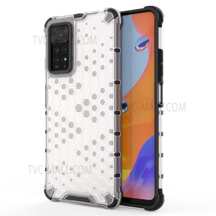 Case Xiaomi Redmi Note 11 Pro # Pre-Order * เคสรังผึ้ง Textured Soft TPU + ฮาร์ดพีซีเคสโทรศัพท์แบบไฮบริดฝาครอบป้องกัน *