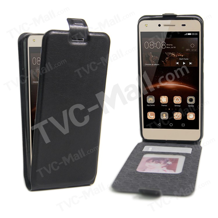 Case Huawei Y5ii / Pre-order * เคสแนวตั้ง ผิวหนังม้า *