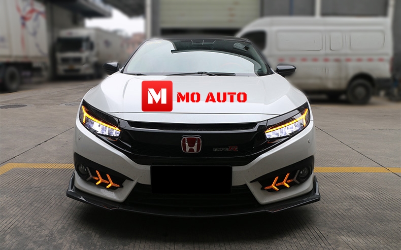 โคมไฟหน้า LED CIVIC FK ทรง Audi Style