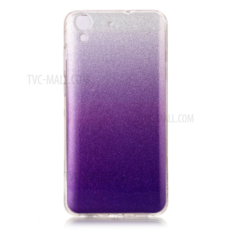 Case Huawei Y6ii / Pre-order * เคส TPU ซอฟท์ พื้นผิวมันวาวฝังตัวอยู่กับผงแวว *