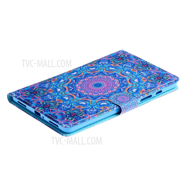 Case Samsung Galaxy Tab A7 Lite # Pre-Order * เคสใส่บัตรหนัง PU พิมพ์ลายอินเทรนด์พร้อมขาตั้ง *