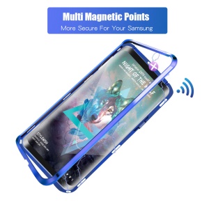 Case Samsung Galaxy S9 Plus # Pre-Order * ปกกรอบโลหะ + 9 H 2.5D กระจกนิรภัยปกหลัง [หลายจุดแม่เหล็ก] *