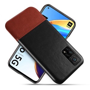 Case Xiaomi Mi 10T Pro 5G / Pre-order * KSQ 2 -สี Splicing หนัง PU เคลือบ PC ปกคลุม *