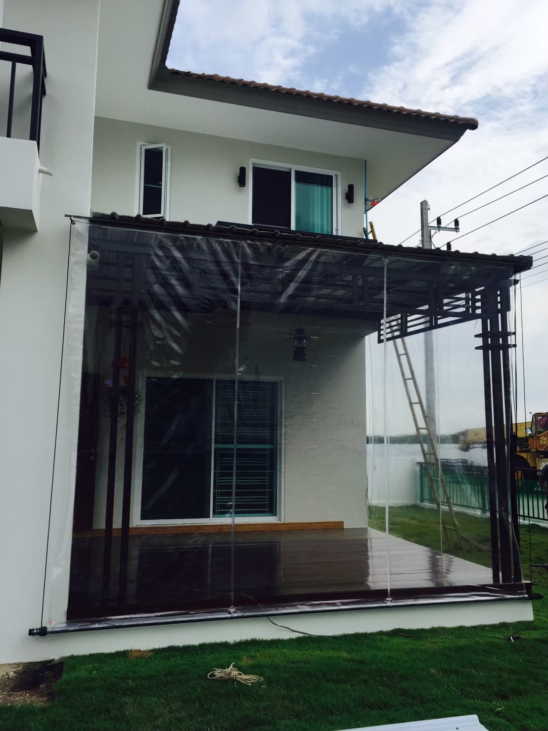 ผ้าใบชักรอก กว้าง 6เมตร สูง 5มตร (ไม่รวมเสาค้ำ) กันสาดผ้าใบ ชักรอกผ้าใบ ผ้าใบม้วนขึ้นลง ผ้าใบม้วนเก็บได้ ผ้าใบตลาดนัด มีทุกสี 6m x 5m