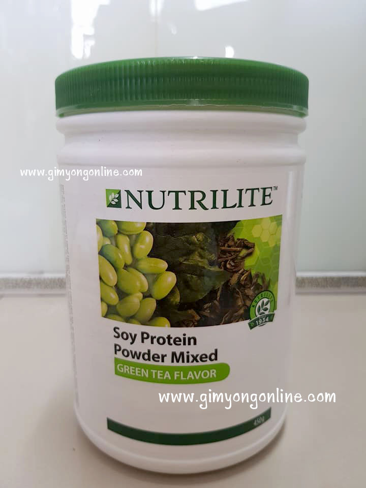 Nutrilite Soy Protein Drink Green tea Mix Flavor 450g. ชาเขียว ส่งฟรี!!!