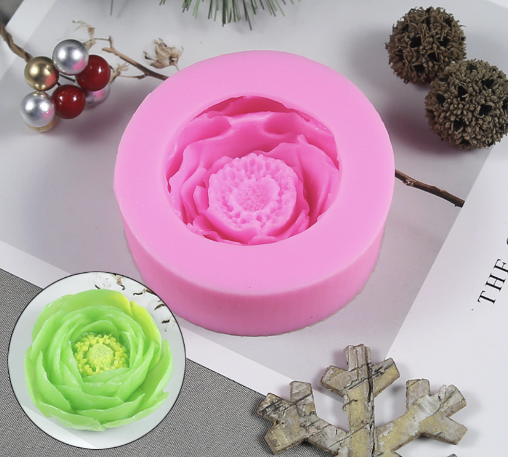 แม่พิมพ์ซิลิโคน ดอกพีโอนี่ Peony 30g 7.3*3 cm 005626