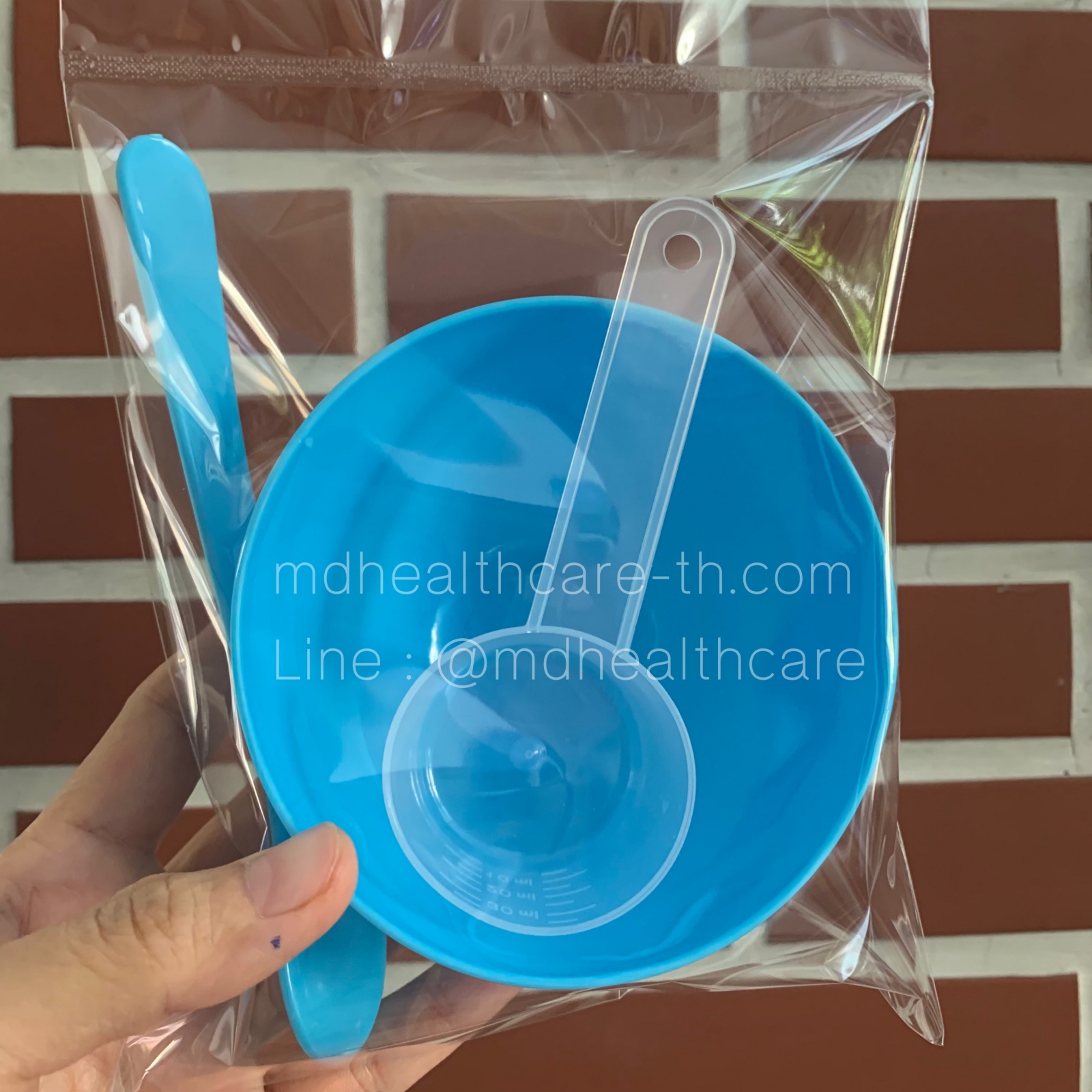 1ชุด ถ้วยผสมมาร์คพลาสติกPEยืดหยุ่น ขนาดกลาง 10*6cm. ขนาดM(250ml.)