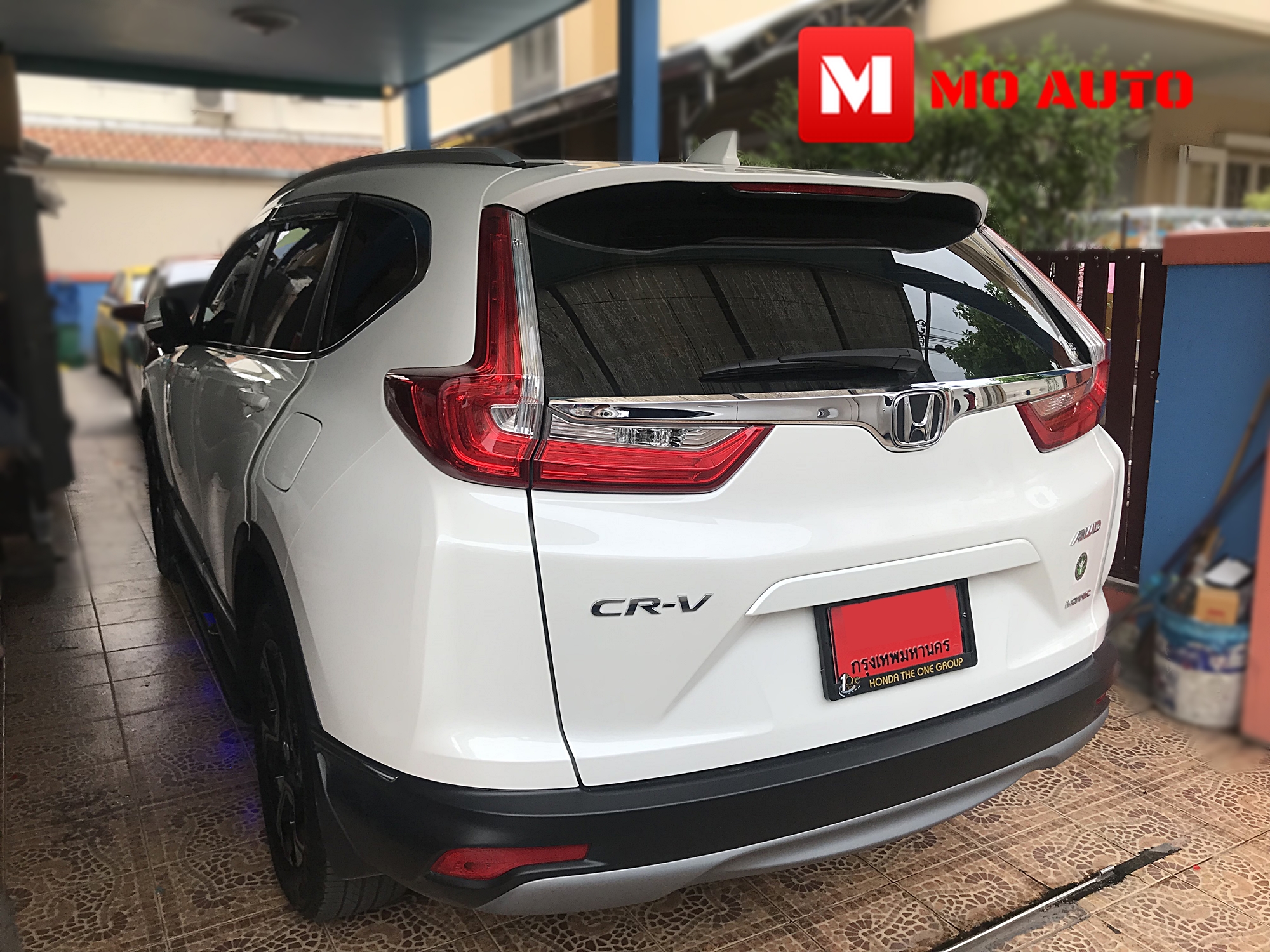 คานเสริมหลังคาคู่ (Roof Rail) แบบแนบ ทรงศูนย์ CR-V G5