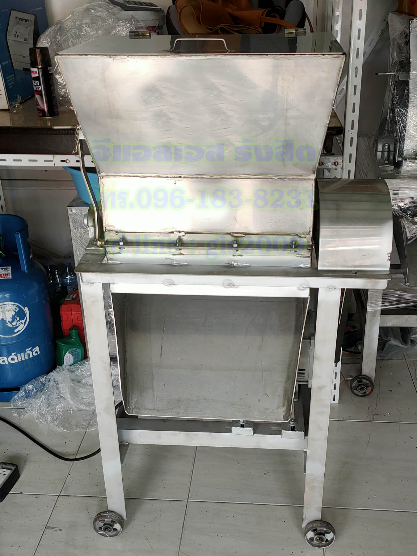 เครื่องโม่แข็งสแตนเลส2กั๊กมอเตอร์3แรง