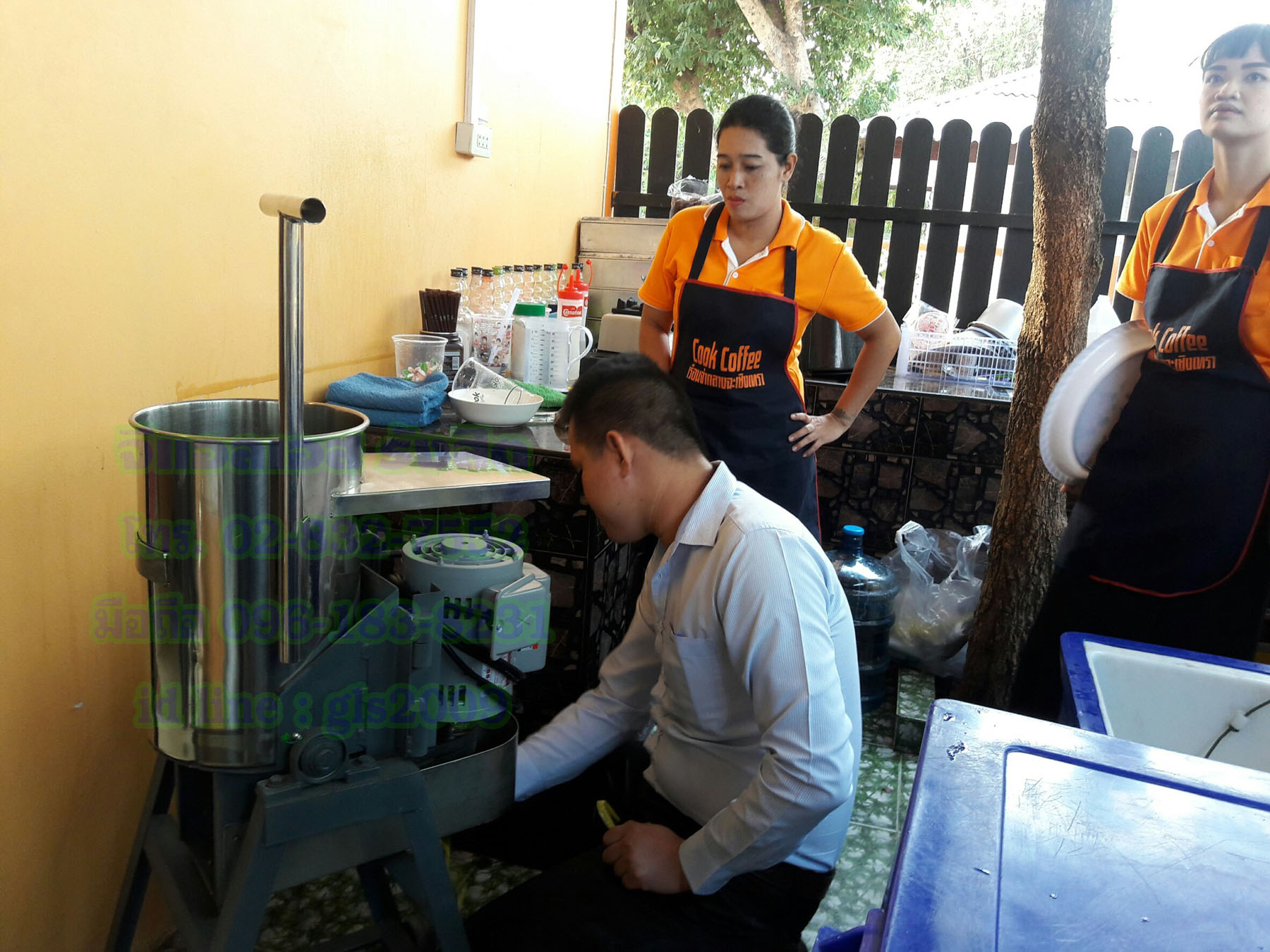 เครื่องทำน้ำเกล็ด10นิ้วพร้อมมอเตอร์มิตซู1แรง