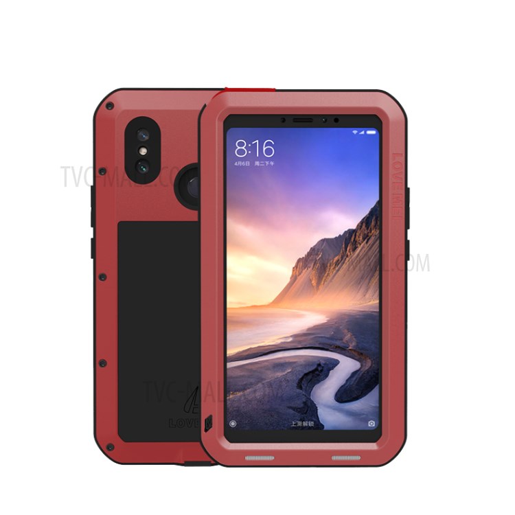 Case Xiaomi Mi Max 3 / Pre-Order * LOVE MEI วัสดุ: โลหะ + ซิลิโคน + กระจก *