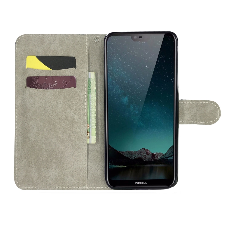 Case Nokia 6.1 Plus / Pre-order * 3 มิติแบบจิตรกรรมสีการวาดภาพ เคสหนัง PU กับผู้ถือบัตรและสล็อตและกระเป๋าสตางค์ *