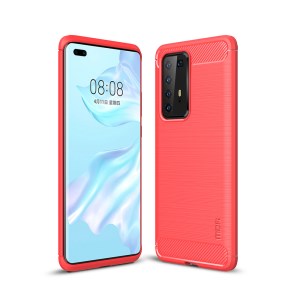 Case Huawei P40 Pro+ / Pre-order * MOFI Brushed เคสคาร์บอนไฟเบอร์ TPU *