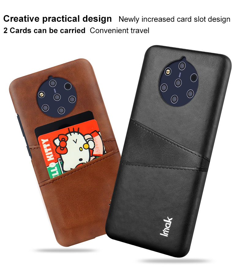 Case Nokia 9 PureView / Pre-order * IMAK Ruiyi เคสหนังแข็งผิวหนัง PC ปกคลุมเสีบยบัตร *