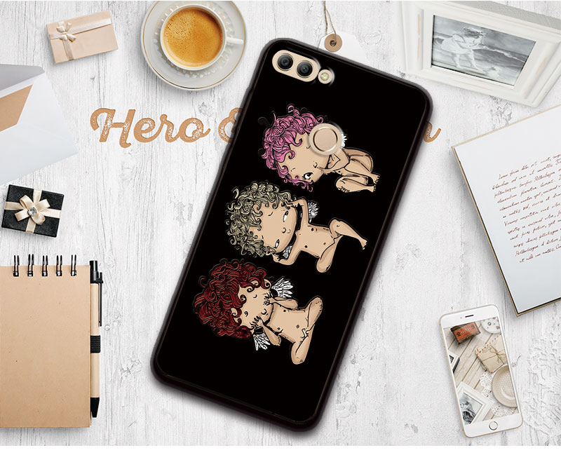 Case Huawei Y9 / Pre-order * 3Dปกคลุมสำหรับหัวเว่ยY9 2018ดอกไม้ซิลิโคนอ่อนนุ่ม *