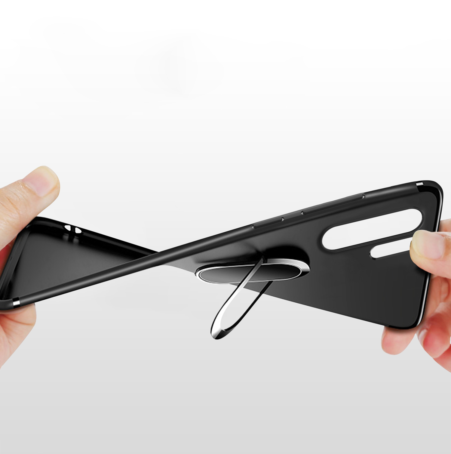 Case Huawei P30 Pro / Pre-Order * เคส TPU+ แหวนนิ้วแม่เหล็ก+ขาตั้ง *