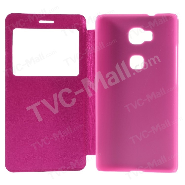 Case Huawei GR 5 / Pre-order * เคส 1ช่องหน้าต่าง หนังPC *