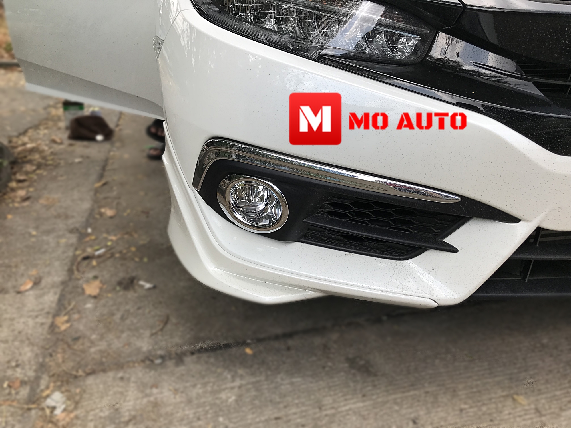 ครอบไฟตัดหมอกโครเมียม CIVIC FC