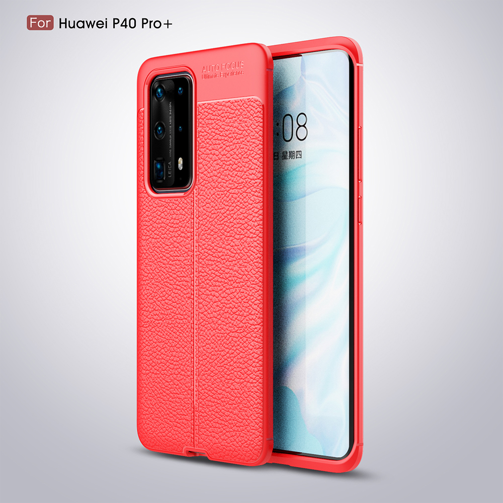 Case Huawei P40 Pro+ / Pre-order * เคส Litchi Texture TPU Shell พื้นผิวลิ้นจี่ *