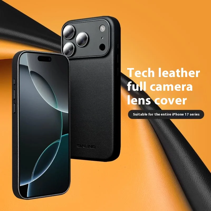Case iPhone 17 Pro Max # Pre-order * เคส QIALINO พีซี + เคสโทรศัพท์ซิลิโคน เข้ากันได้กับ MagSafe * ดำ