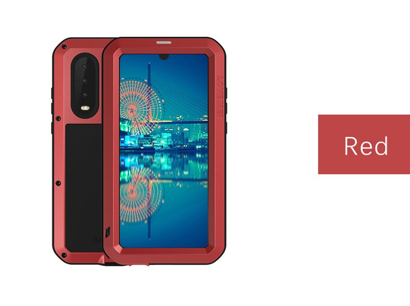 Case Huawei P30 / Pre-Order * LOVE MEI วัสดุ: โลหะ + TPU + กระจก คุณสมบัติกันน้ำกันกระแทกและกันฝุ่น *