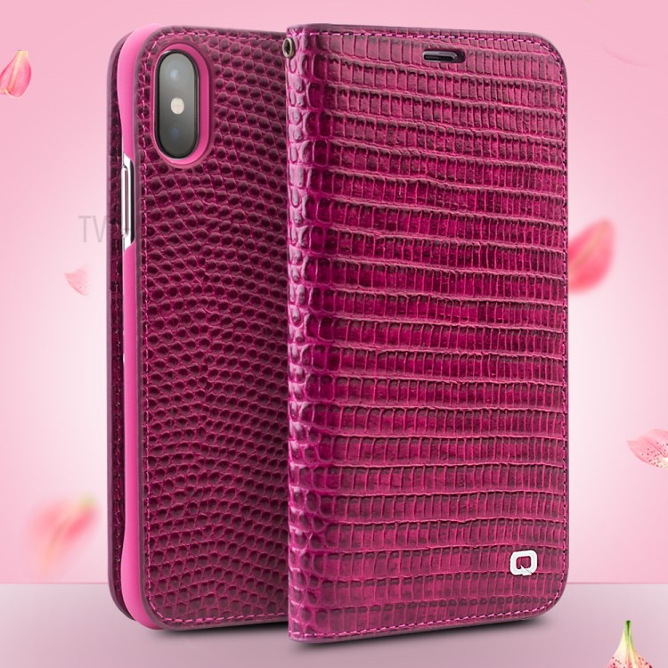Case iPhone X, iPhone XS / Pre-Order * QIALINO หนังวัวเนื้อจระเข้ชั้น