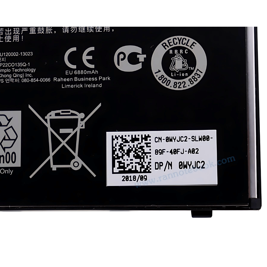 แบตเตอรี่ Dell Latitude 5550 51Wh ประกันศูนย์ Dell ไทย