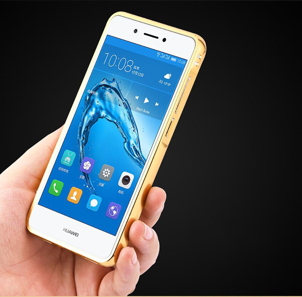 Case Huawei Y7 2017 / Pre-order * Bumpers 2in1 แกร่งกันชนโลหะ + พลาสติกแผ่นหลังเงาเหมือนกระจก *