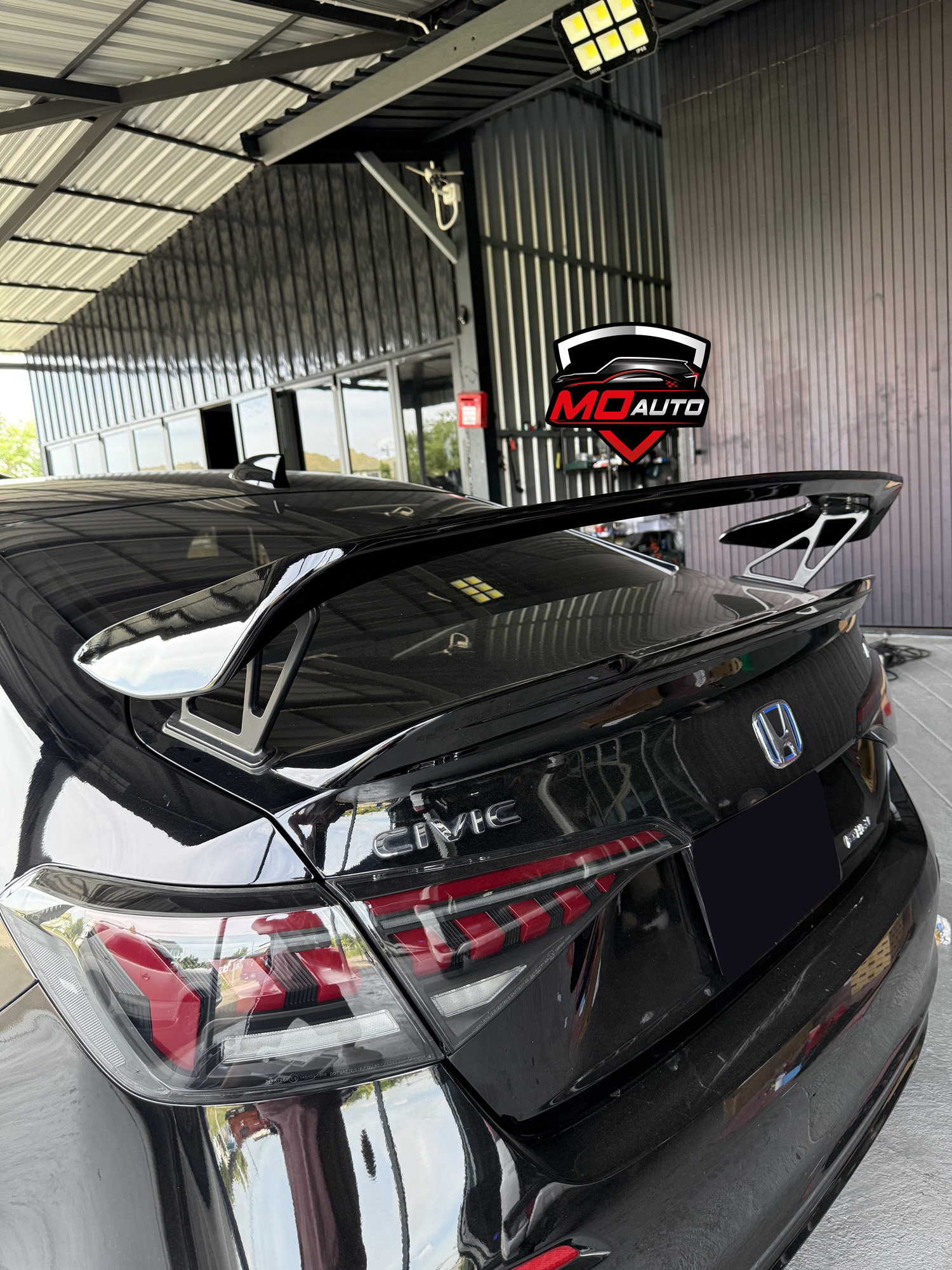 สปอยเลอร์ TYPE-R FL5 ดำเงา สำหรับ CIVIC FE