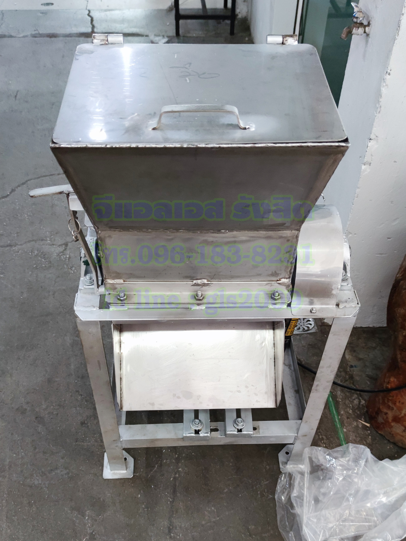 เครื่องบดน้ำแข็งร้านกาแฟ2มือ1แรง