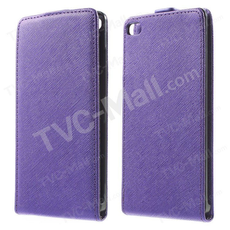 Case Huawei P8 / Pre-order * เคสหนังแนวตั้ง พื้นผิวรูปแบบครอส *