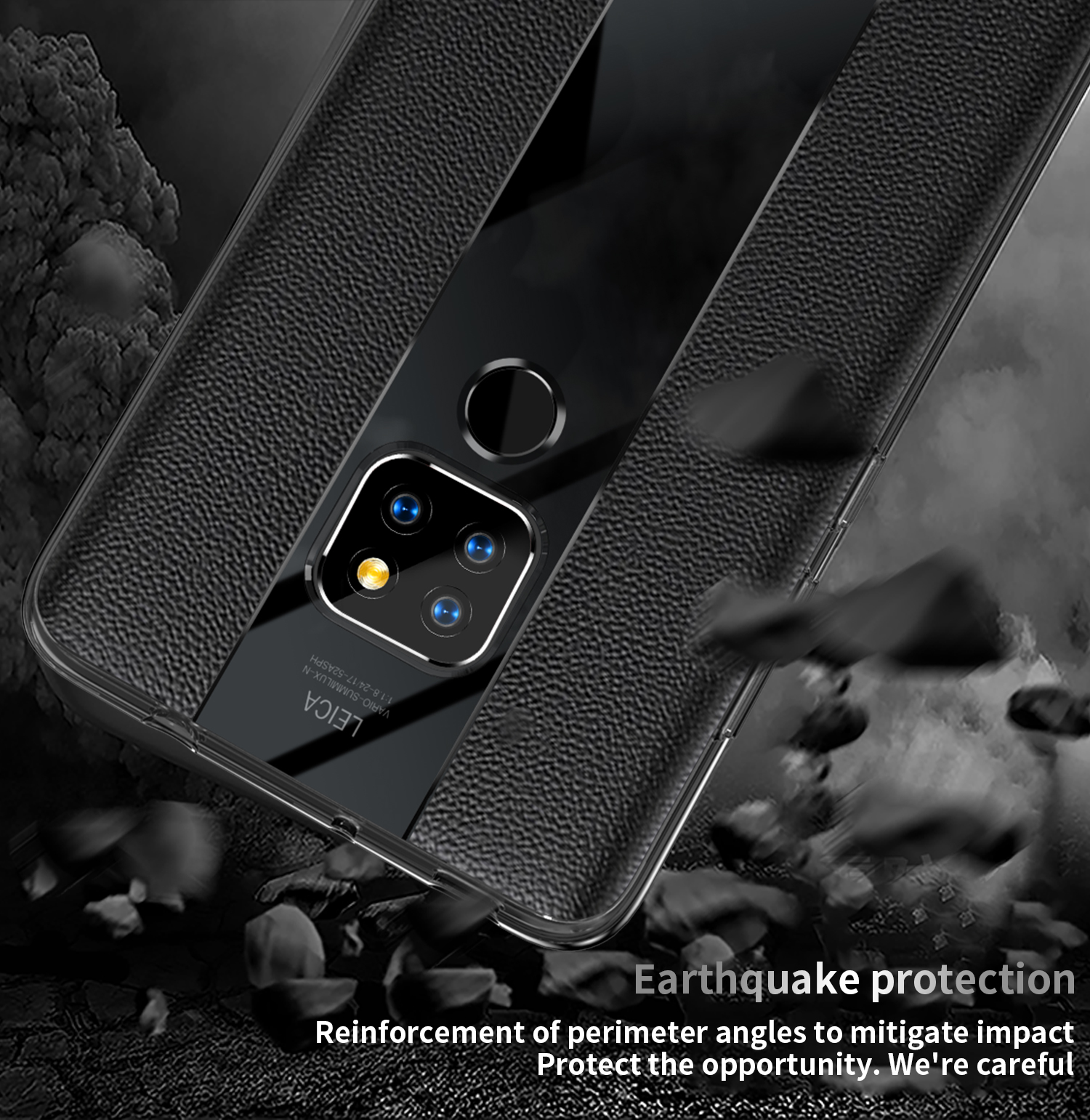 Case Huawei Mate 20 X / Pre-order * เคสหนังวัวแท้เคลือบ TPU ออกแบบกำมะหยี่ภายในเพื่อป้องกันแรงเสียดทาน *