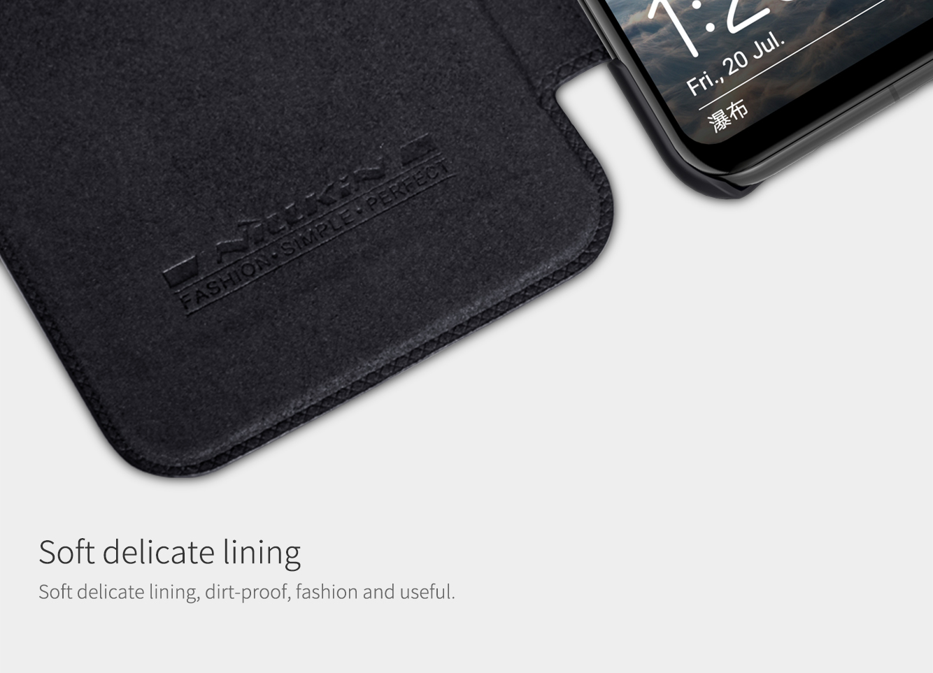 Case Huawei Nova 3 / Pre-Order * NILLKIN ฉินหนัง Folio Case เลือกหนังคุณภาพสูง *