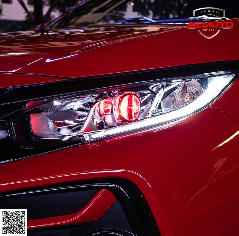 หลอดไฟหน้า LED (ไฟต่ำ) พร้อมไฟ EAGLE EYE CIVIC FC 2016-2021