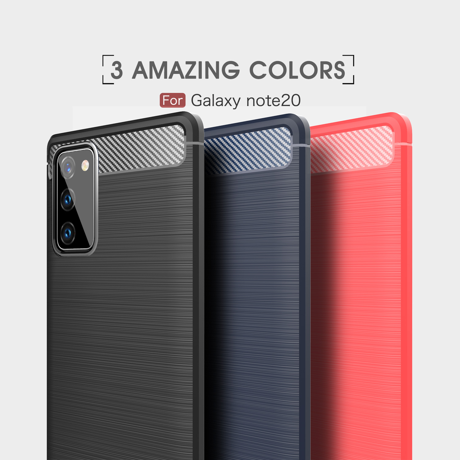 Case Samsung Galaxy Note 20/Note 20 5G / Pre-Order * เคสคาร์บอนไฟเบอร์ Brushed TPU *